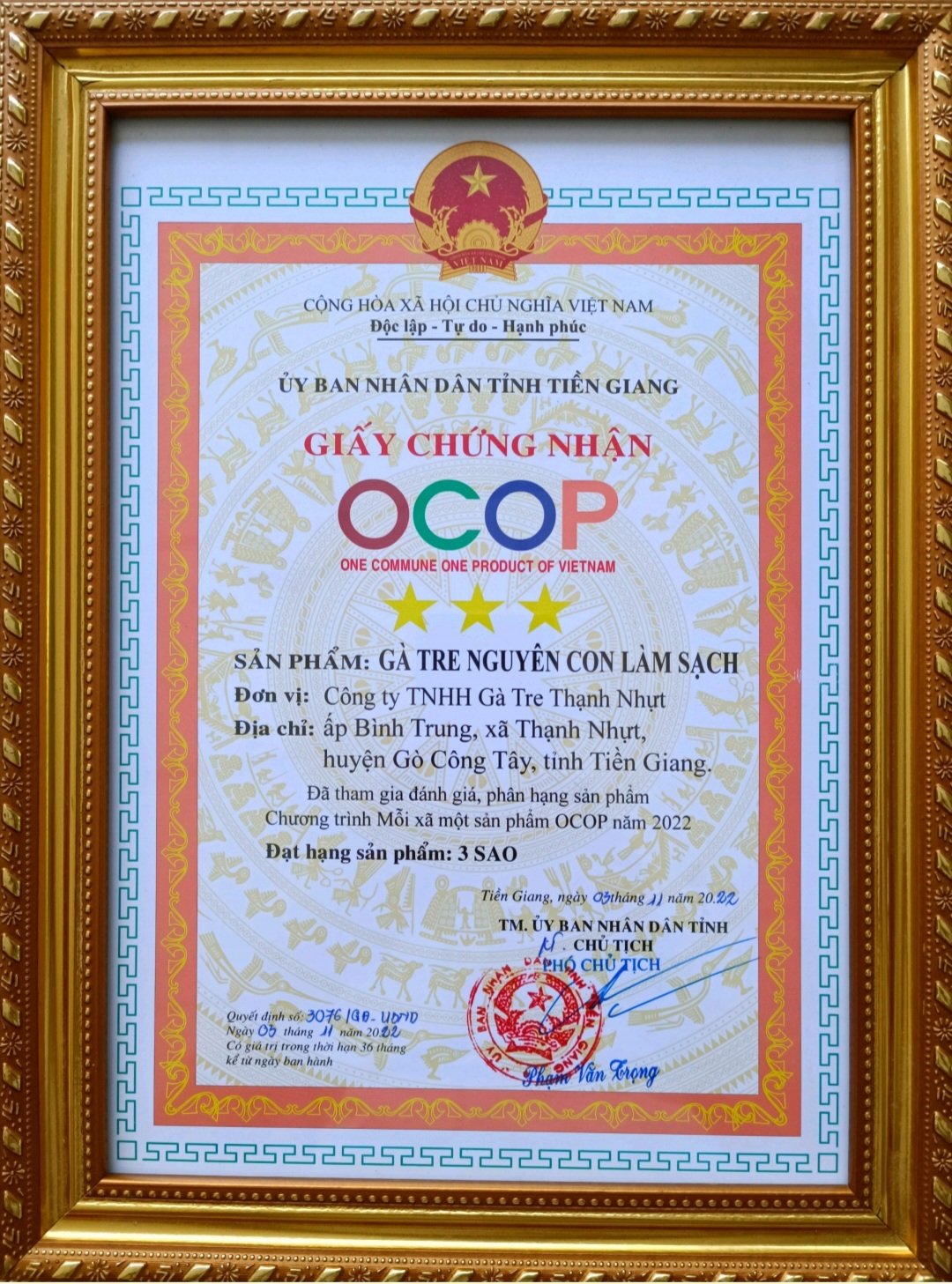 Sản phẩm Ocop