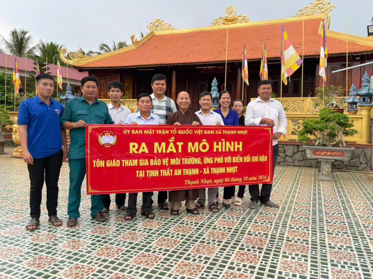 Xã Thạnh Nhựt ra mắt Mô hình “Tôn giáo tham gia bảo vệ môi trường, ứng phó với biến đổi khí hậu”